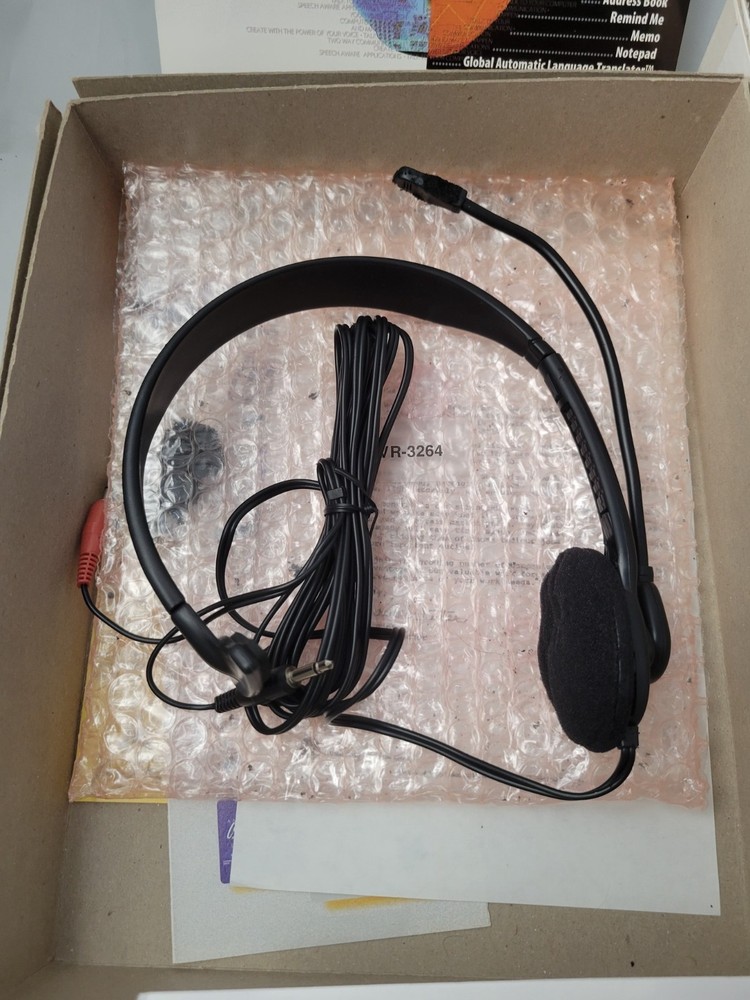 Voice Pilot Computer Dictation Typing Software Windows Vintage CD Headset