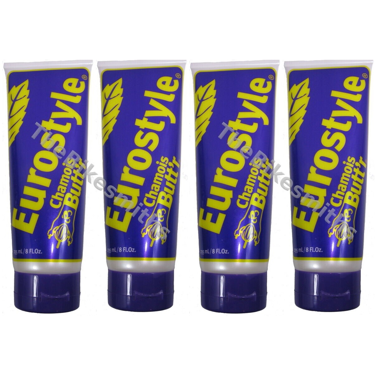 4PACK Chamois Butt'r Eurostyle Cooling Cream Butter Bike Cycling Shorts 8oz Tube