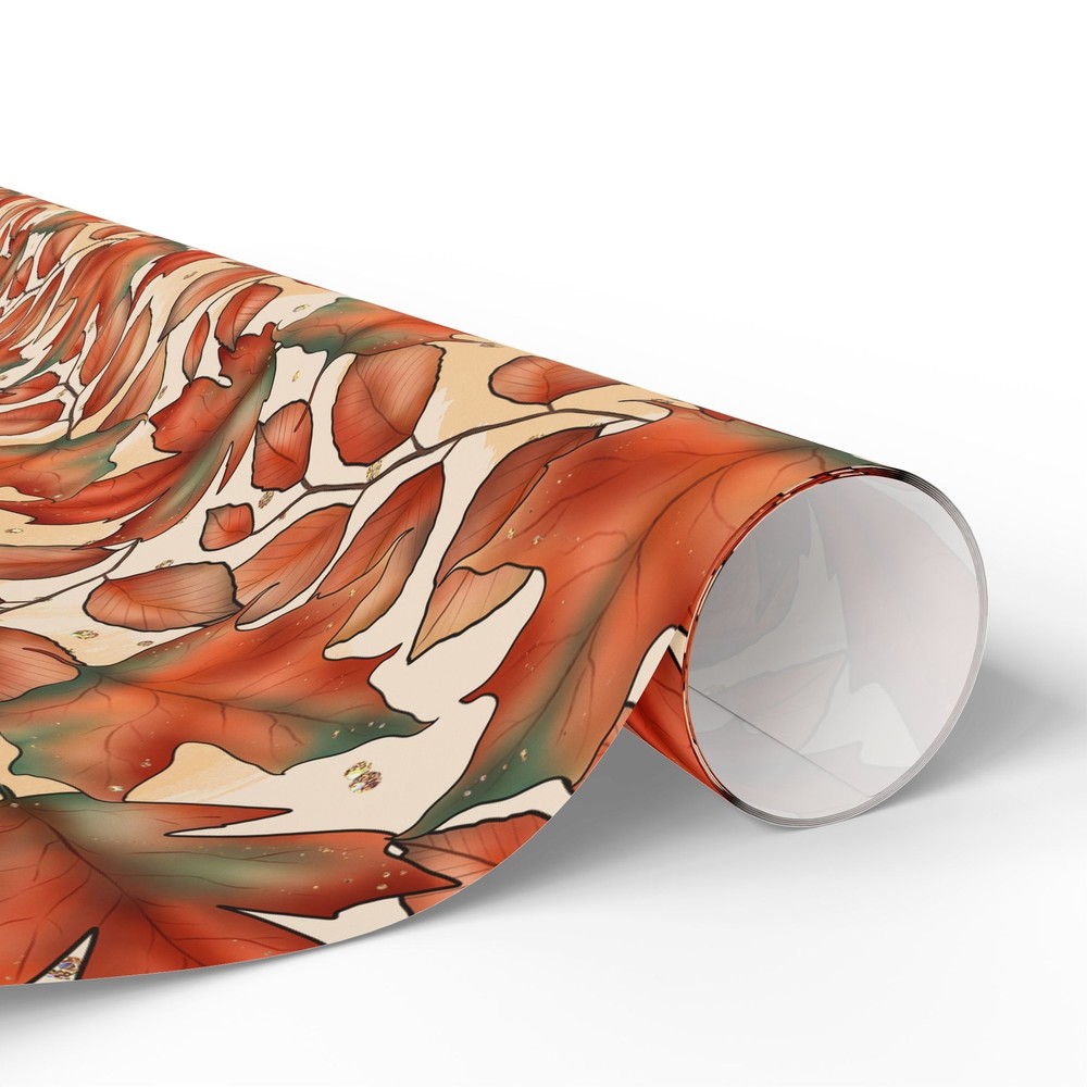 Autumn Fall Leaves Pattern Wrapping Papers
