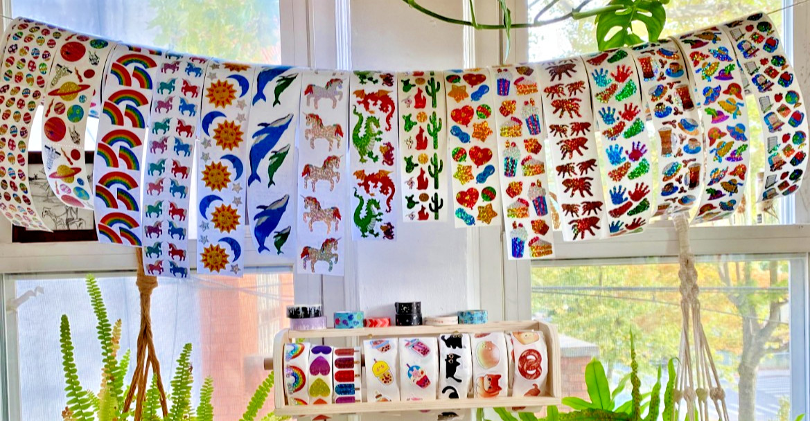 New +  Vintage Hambly Studios Sparkly Stickers Off the Roll: You Choose