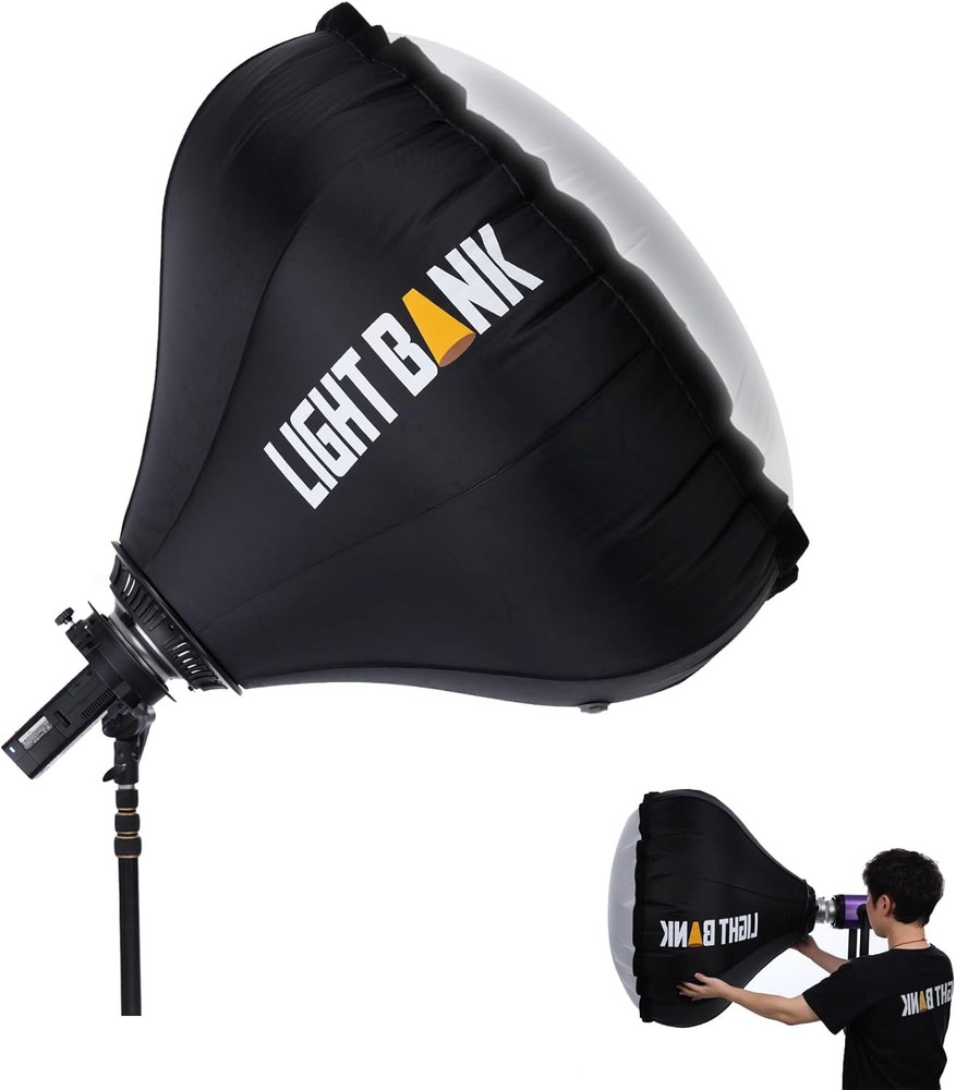 FlyNoodle Air Dome Pro 90 Inflatable Softbox Bowens Mount for Led Flash Light