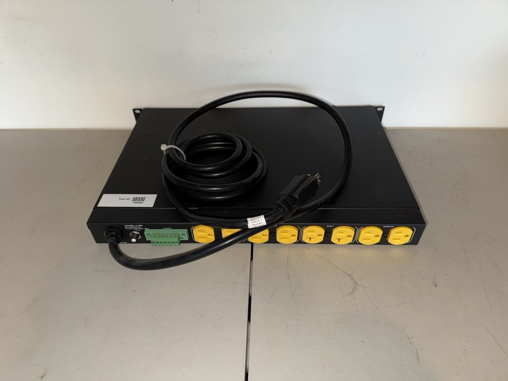 SurgeX SEQ-1U Programmable Sequencer Surge Eliminator 120V/20A Remote Key Lock