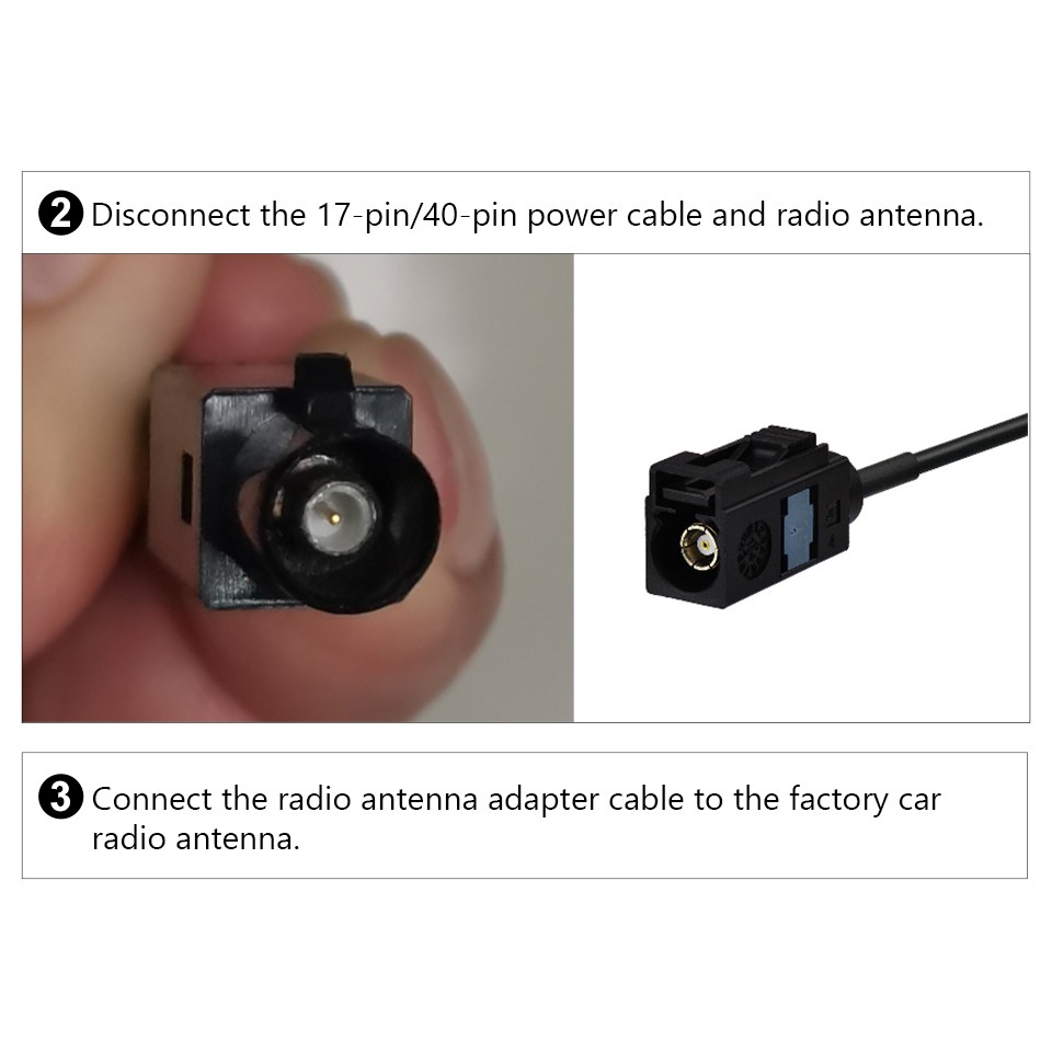 A0590 5.5M BMW E46 Extended Wiring Harness 17Pin 40Pin for Eonon E46A13 Headunit