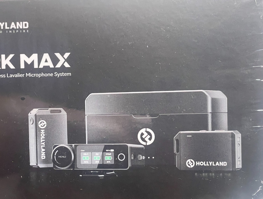 Hollyland Lark Max Duo Wireless Lavalier Microphone System DSLR iPhone Android