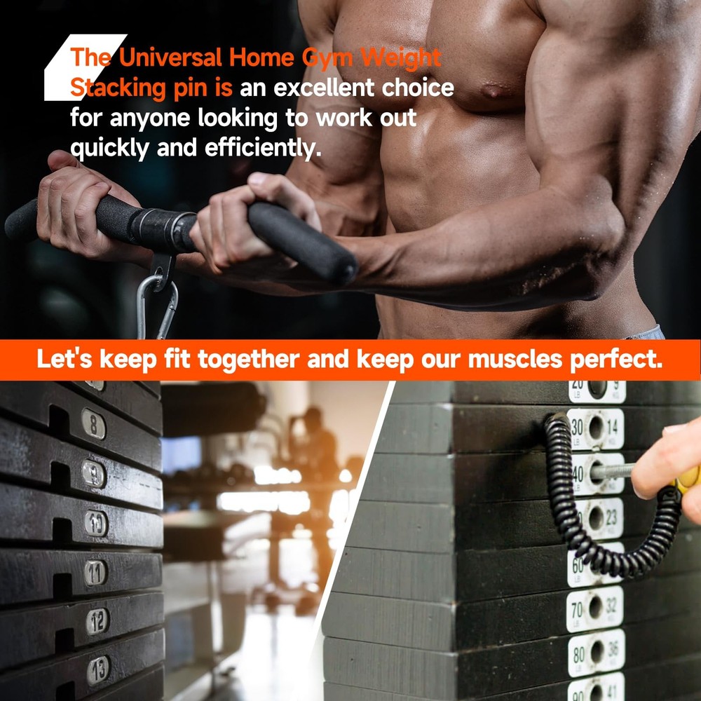 ArrogantF Weight Stack Pin Gym Heavy Duty Replacement Black