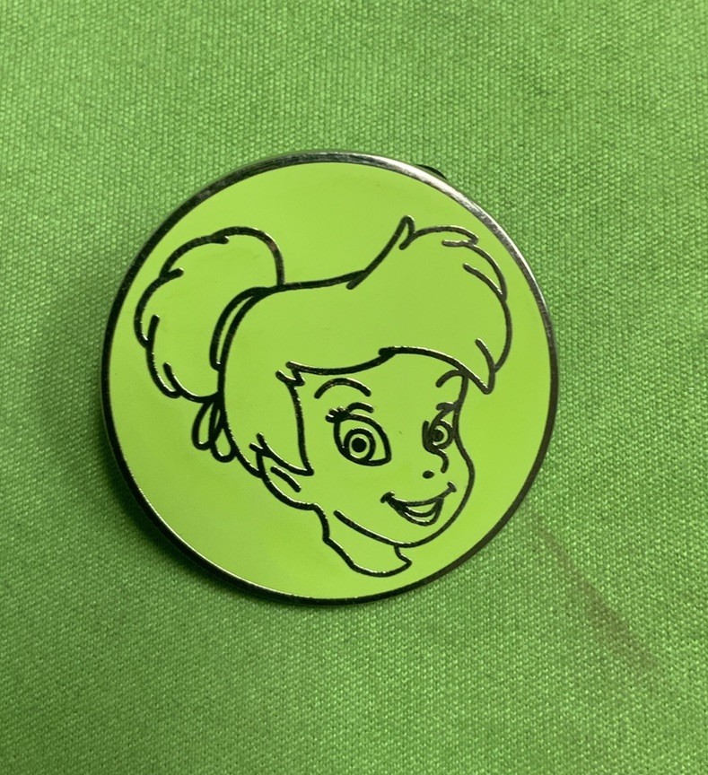 Tinker Bell Sketch Face Disney Pin