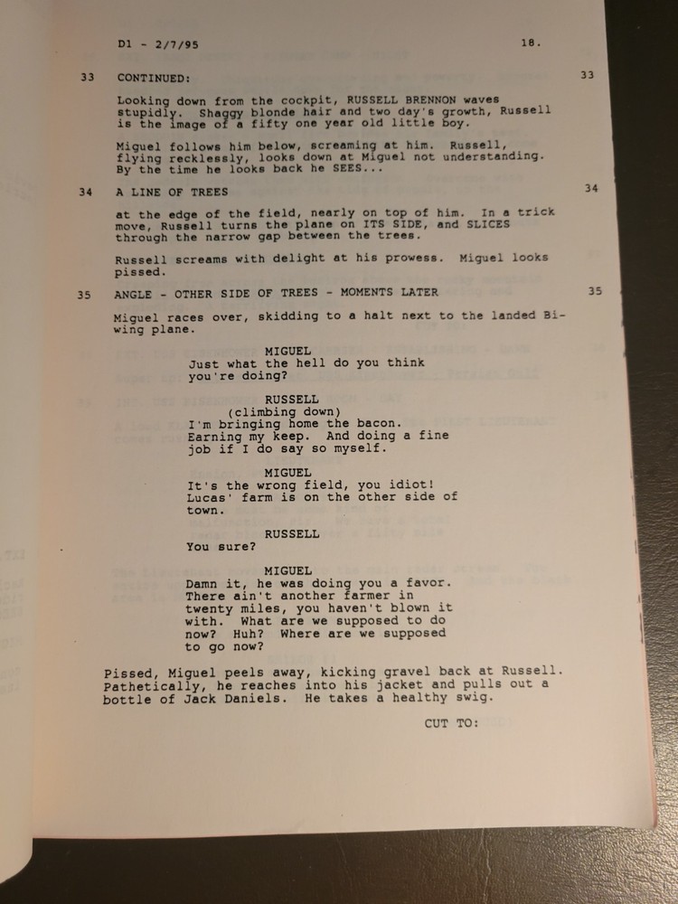 Independence Day (1996) Script - Centropolis Studio Stamp - 1995 D1 Draft