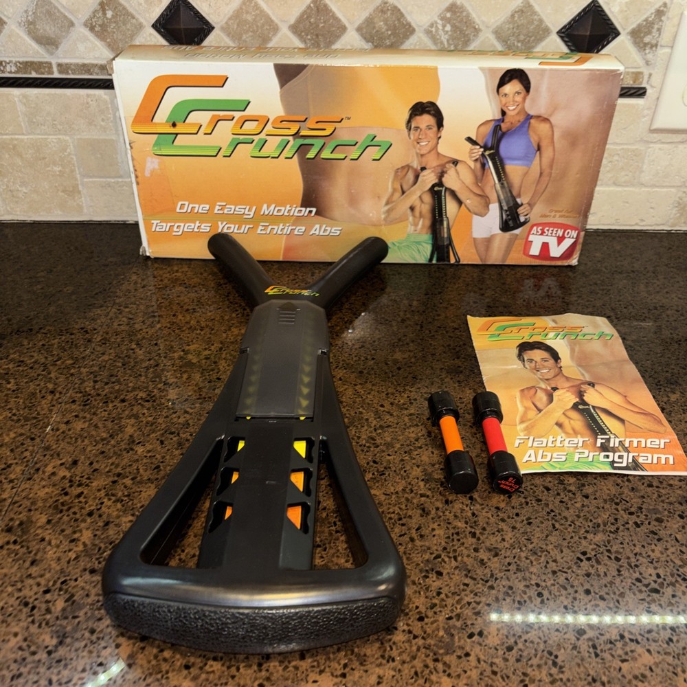 Cross Crunch Abdominal Abs Exerciser As Seen on TV Ab Developer Flat Abs w/ Box