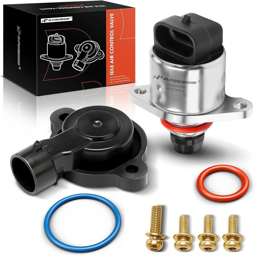 Idle Air Control Valve IAC + Throttle Position Sensor TPS Compatible with Chevy,