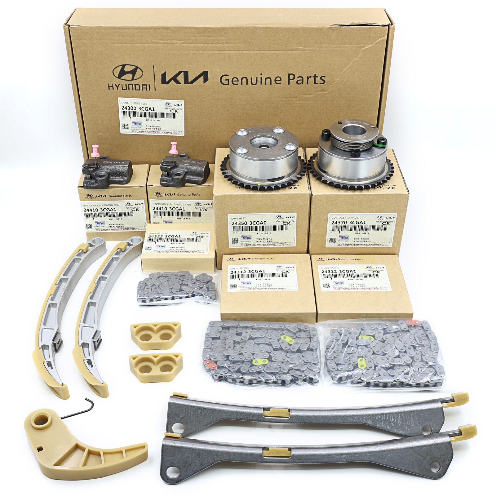 USA OEM Timing Chain Kit For Hyundai Genesis Azera Santa Fe Kia Sorento
