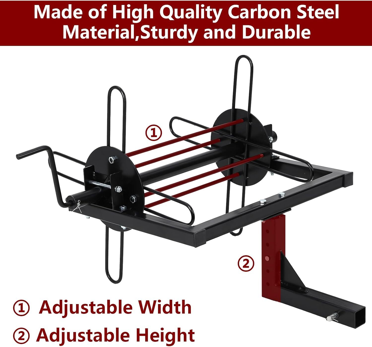 Barbed Wire Unroller Wire Spreader with Bolts & 2" Receiver Hitch for Fencing US
