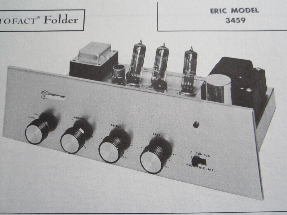ERIC 3459 AMP AMPLIFIER PHOTOFACT