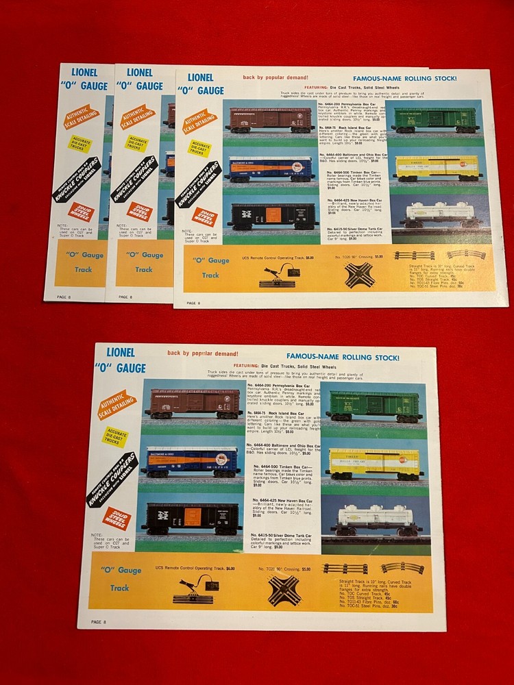 ORIGINAL LIONEL POSTWAR 1969 CONSUMER TRAIN CATALOG IN C8/9 CONDITION