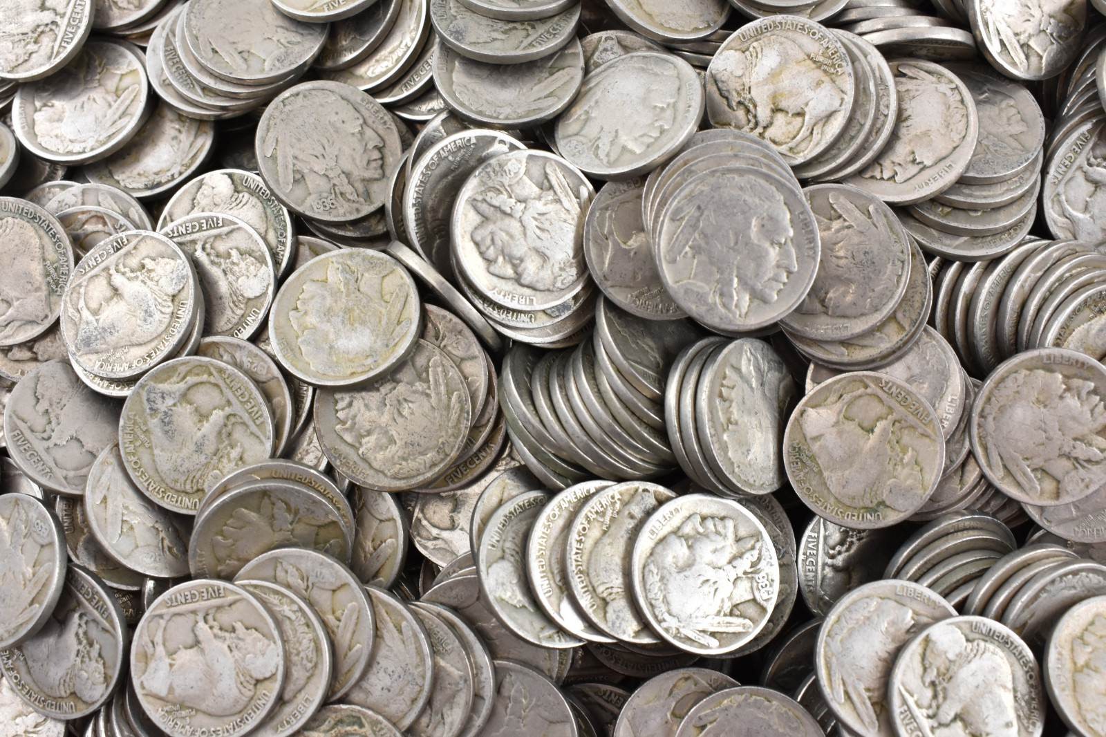 ROLL (40) Mostly 1930's Some 1920's Full Date Buffalo Nickels