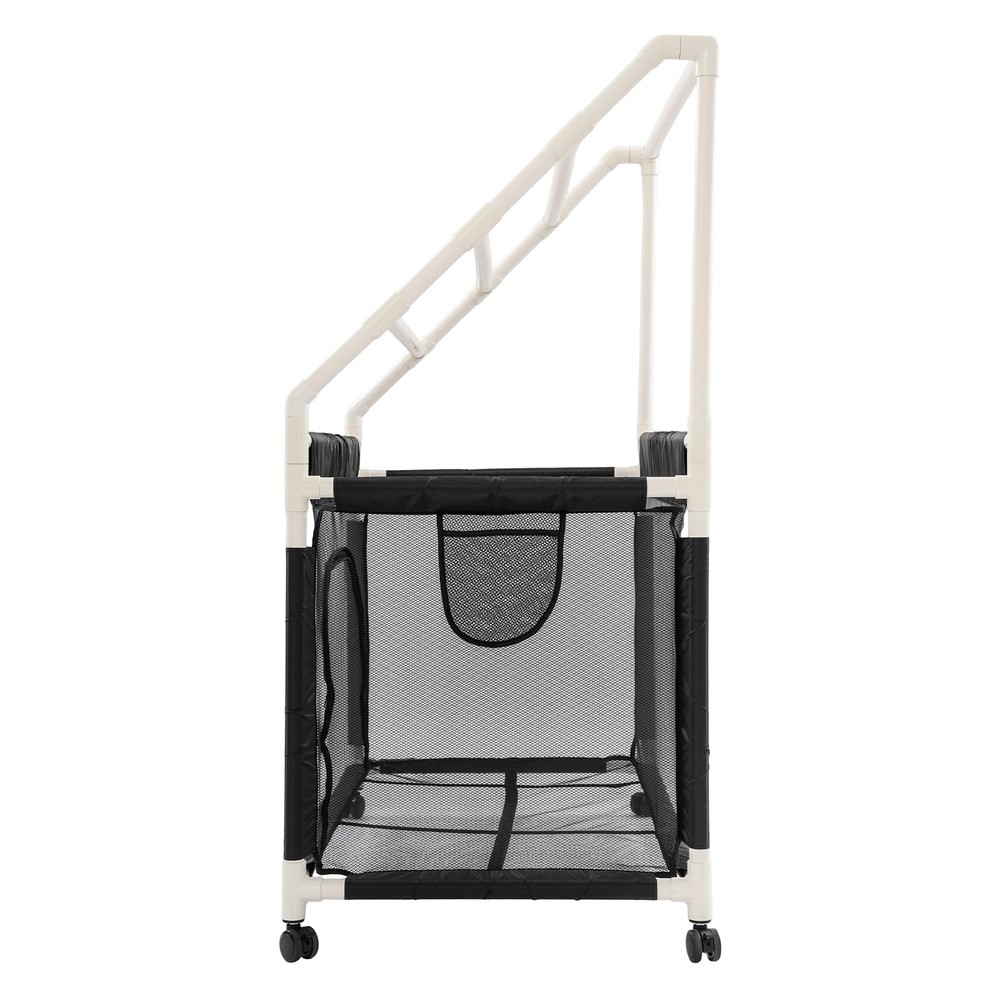 Rolling Pool Noodle Storage Organizer Bin with Mesh