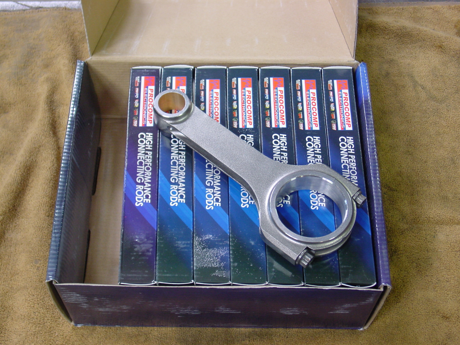 Procomp H beam 4340 7/16 Connecting Rods Chevy 396 402 427 454 496 502 540 6.385