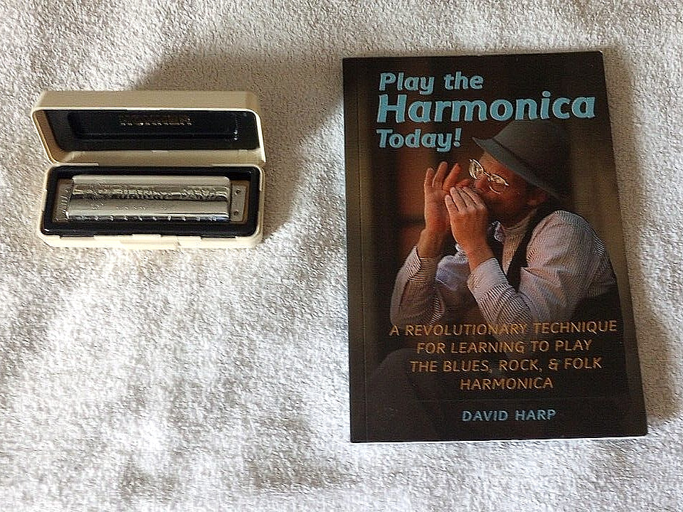 Vintage M. Hohner Marine Band No. 1896 Harmonica Key C  Case & Harmonica Book
