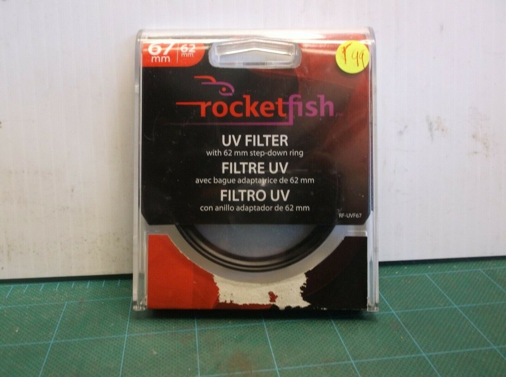 Rocketfish RF-UVF67 67mm UV Filter With 62mm Step-Down Ring DG2