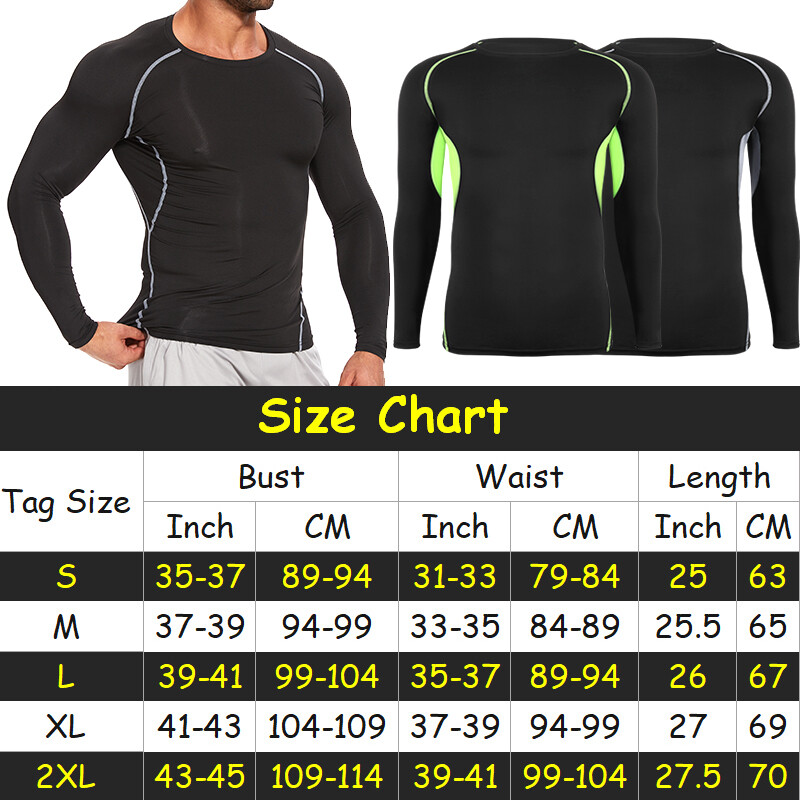Mens Compression Base Layer Under Full Suit Shirt Tights Pant Set Winter Thermal