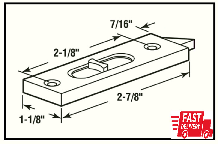 White Plastic Tilt Latch - 2-Pack - Window Latch Replacement