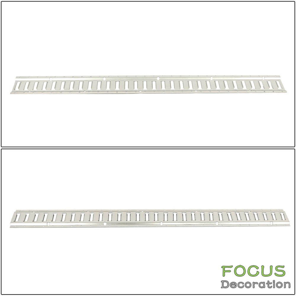 For Trucks Vans 5' E Track Tie Down Rail Secure Cargo Sliver Galvanized 4 Pcak