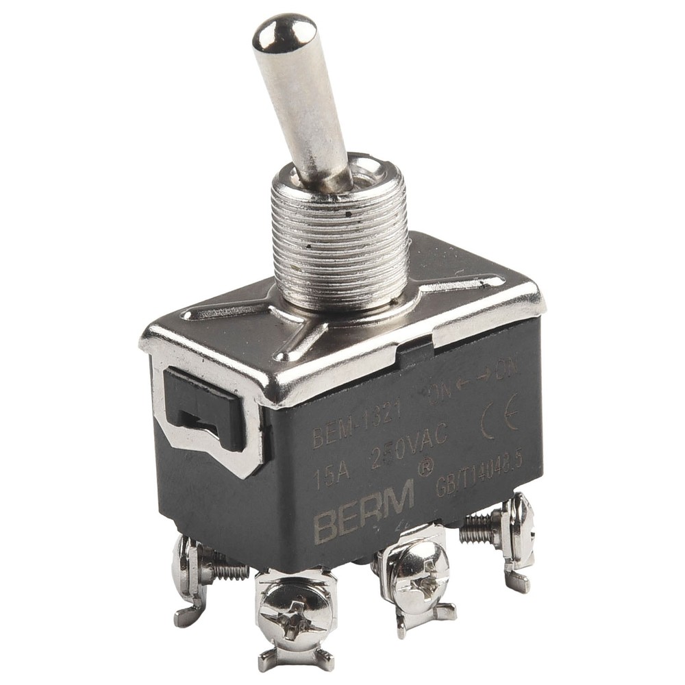 Tact Switch Button Switch 20A125VAC 500VDC 50m??max DOUBLE POLE ON/OFF/ON