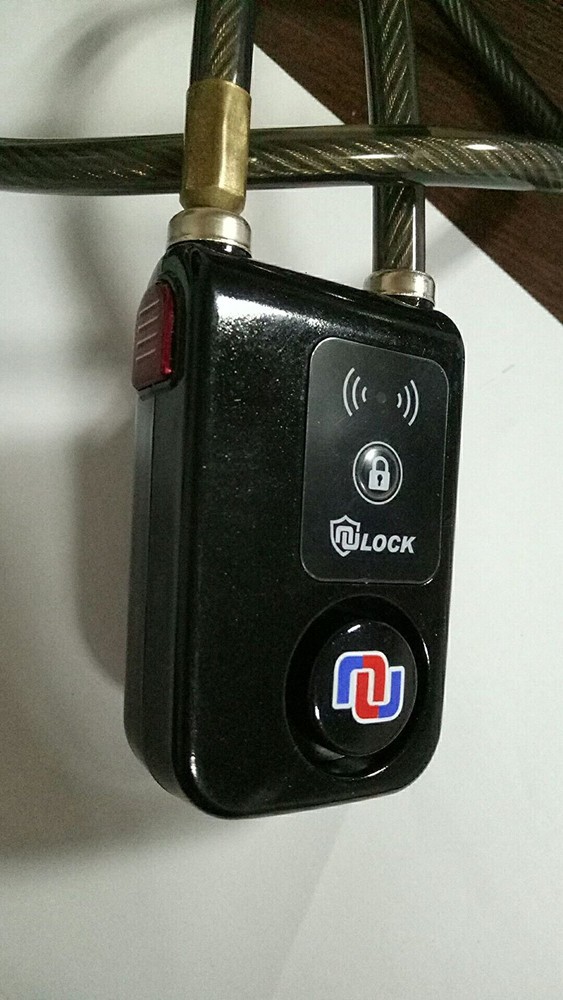 Nulock Alarmed Keyless Bluetooth Smart Bike/Motorcycle/Gate Lock Splash-proof