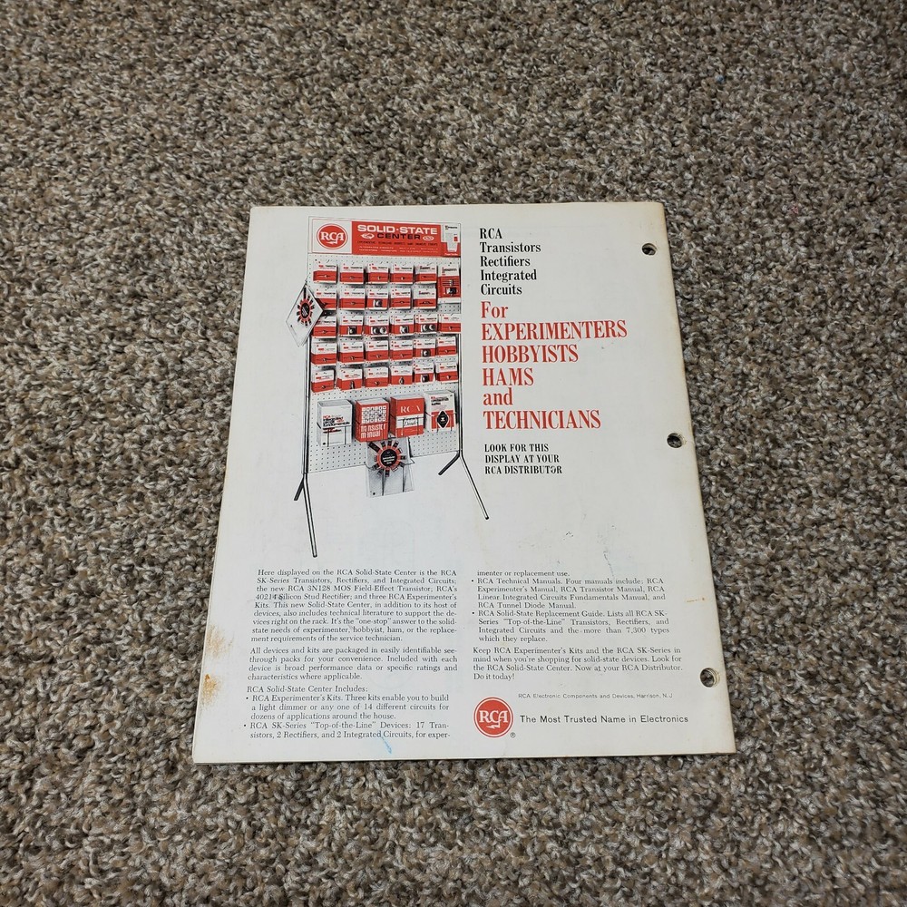RCA CATALOG Brochure Ad Solid-State Replacement Guide SPG-202D