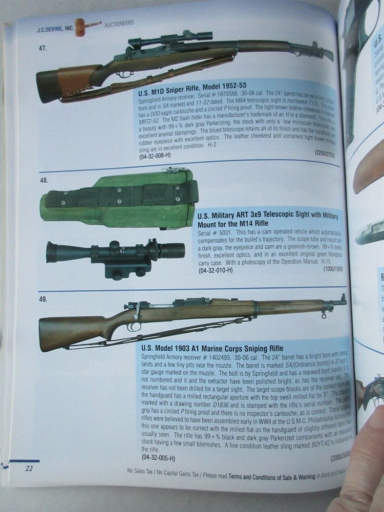 J.C. Devine Firearms Auction Catalog 2402 May 16, 2004