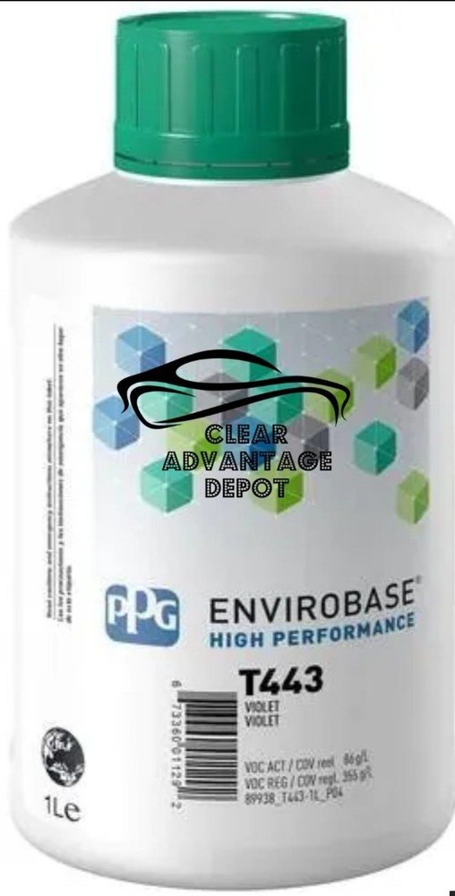 T443 PPG Refinish Envirobase High Performance 1 Liter Violet