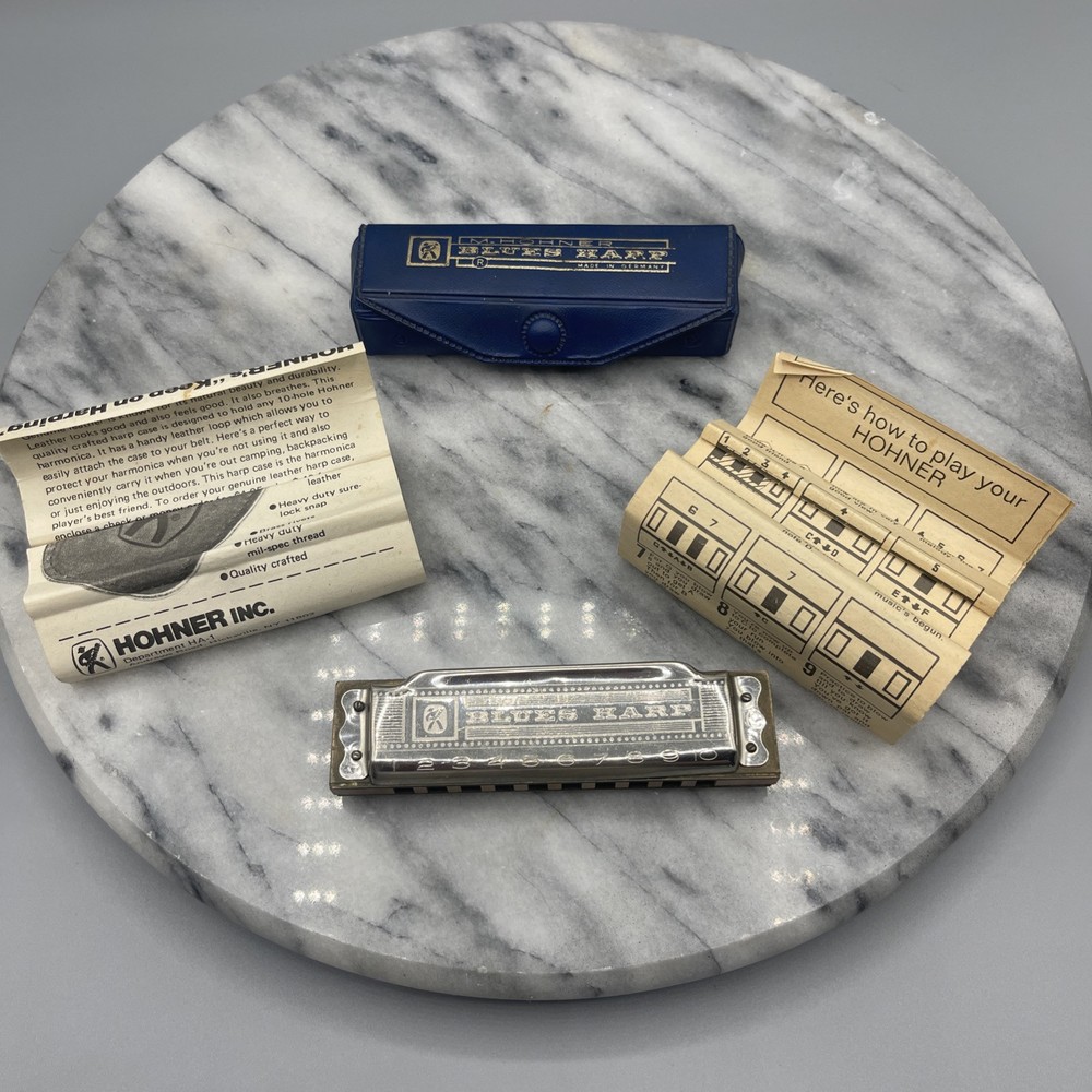 Blues Harp Harmonica By M.Hohner Germany Key C, Fully Working