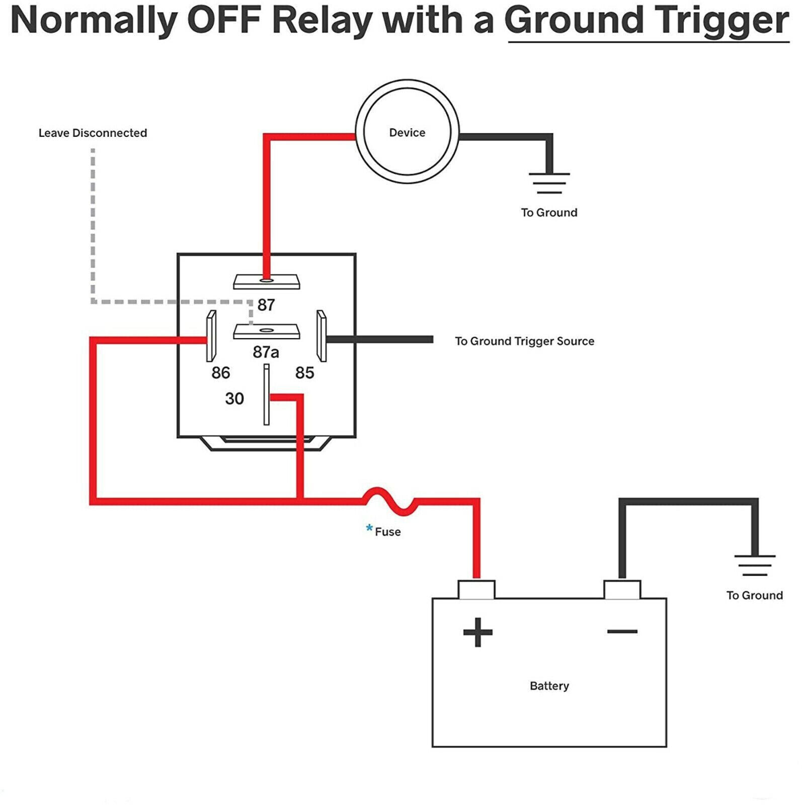 5 PACK 12V 40 Amp 4-Pin SPST Automotive Relay with Wires & Harness Socket Set