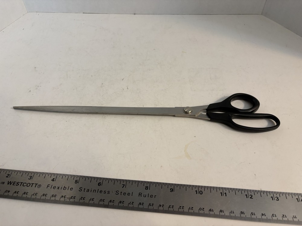Extra Long Giant Scissors 13-3/4" Razor Sharp Super Long, Black