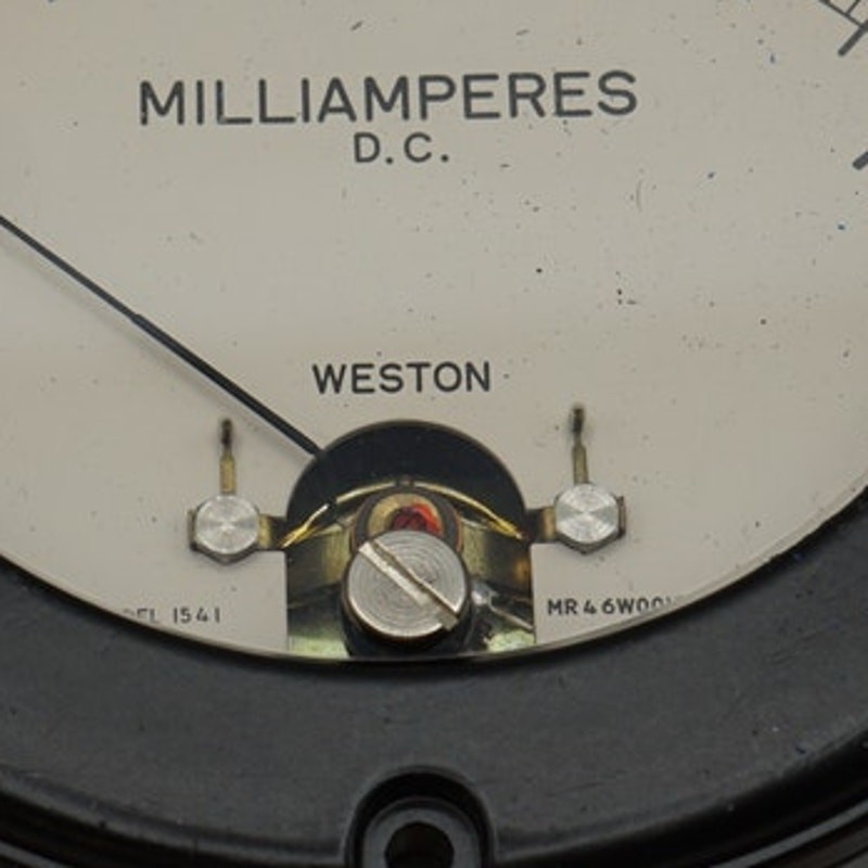 Weston Milliamperes Meter Model 1541 Panel Gauge DC