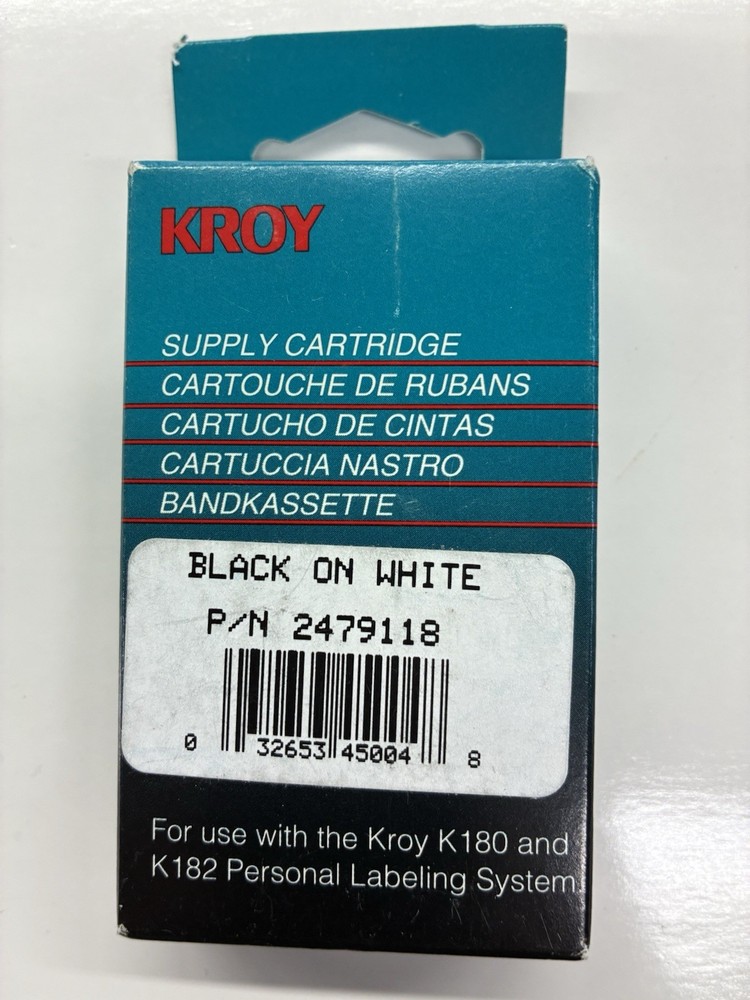 Kroy K182 Label Maker Bundle With Cartridges