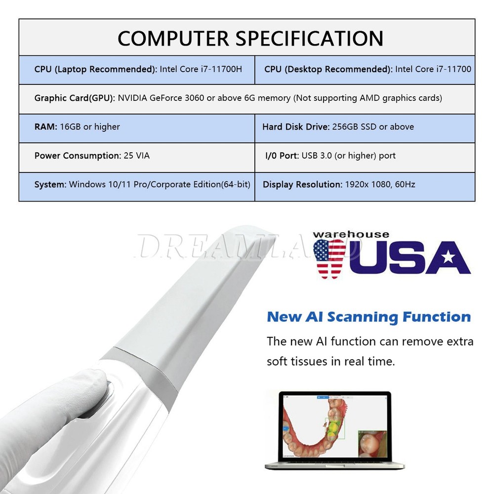 dental scanner white color