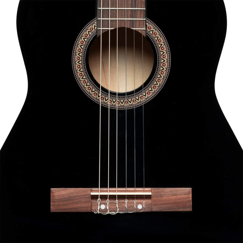 6 String Classical Guitar, Right, Black, Full (SCL50-BLK)