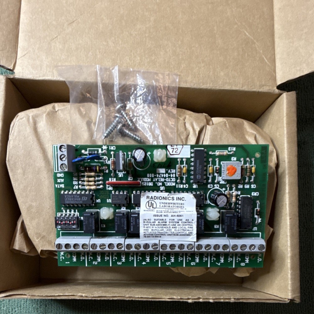 Radionics D8129 Octo-Relay Module for Alarm Systems