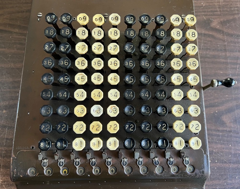 ANTIQUE 1911 COMPTOMETER ADDING MACHINE CALCULATOR FELT & TARRANT BAKELITE KEYS