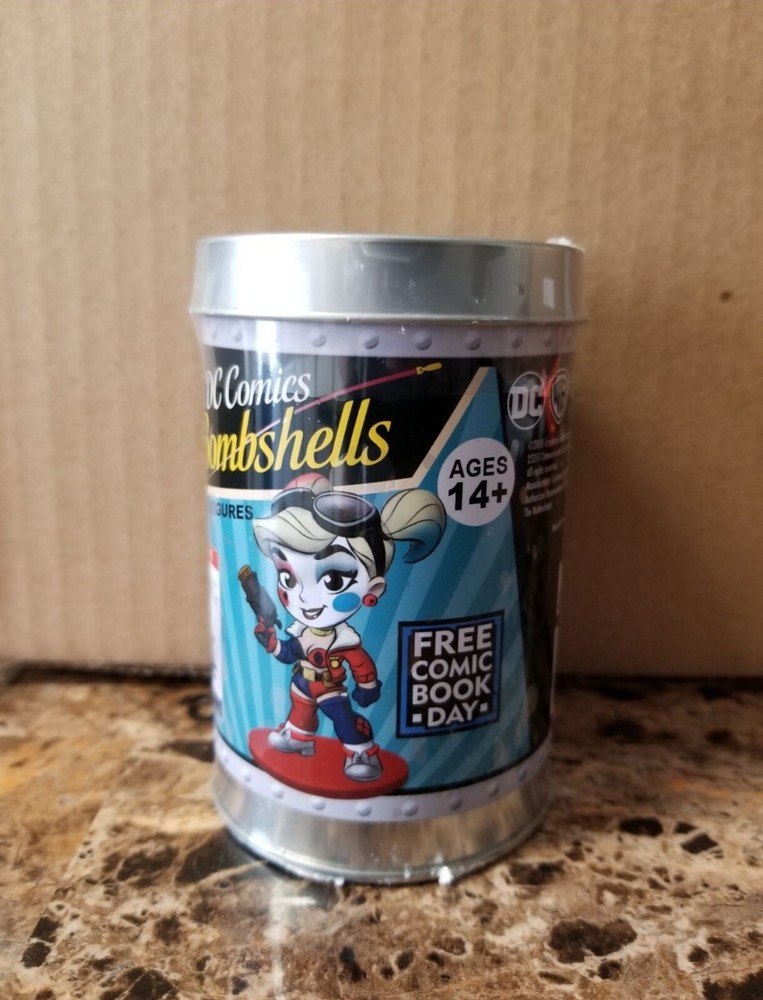 Cryptozoic DC Comic Lil Bompshells Harley Quinn Red White & Blue Comic Book Day