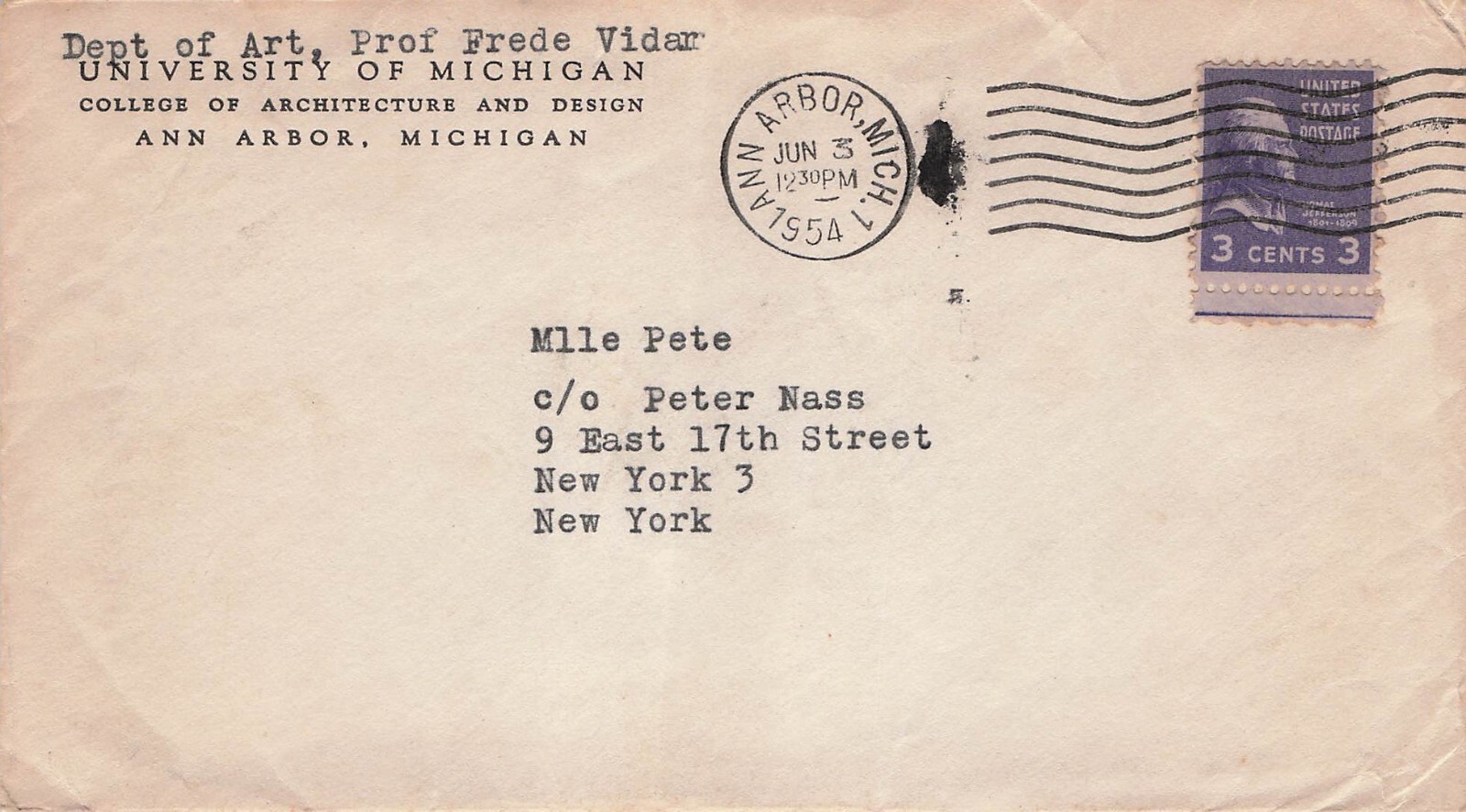 Ann Arbor University of Michigan Architecture and Design Corner Cover CV03