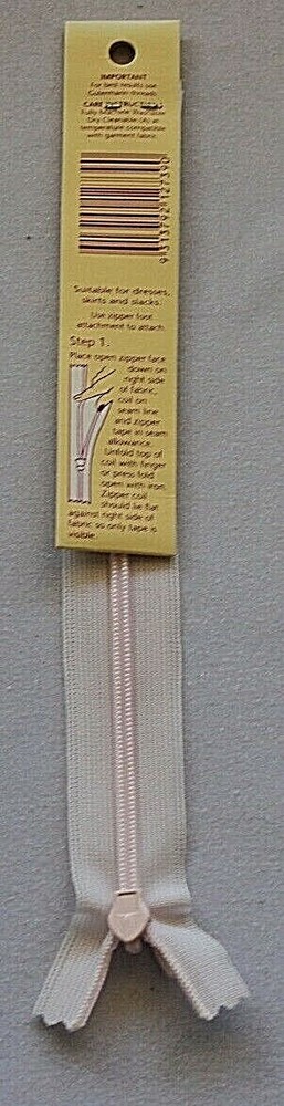 Birch 18cms (7") Pink Polyester Invisible Zipper