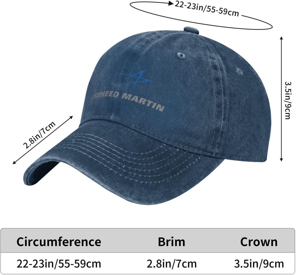 Lockheed Martin Hat Adjustable Personalized printed unisex baseball cap