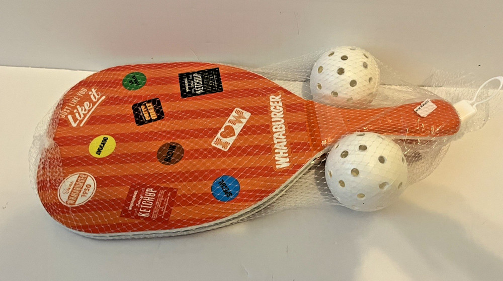 Whataburger Pickleball Paddle Set Balls NEW