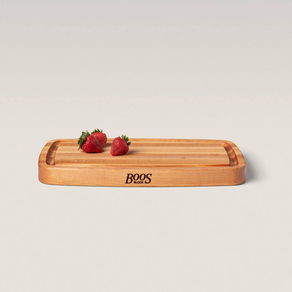 18 In. X 11 In. Rectangular Wooden Edge Grain Cutting Board