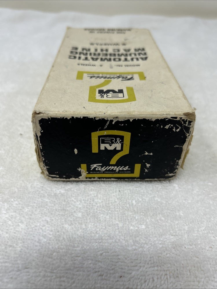 Faymus Automatic Numbering Machine Numerator Model 6 Wheels UNTESTED‼️