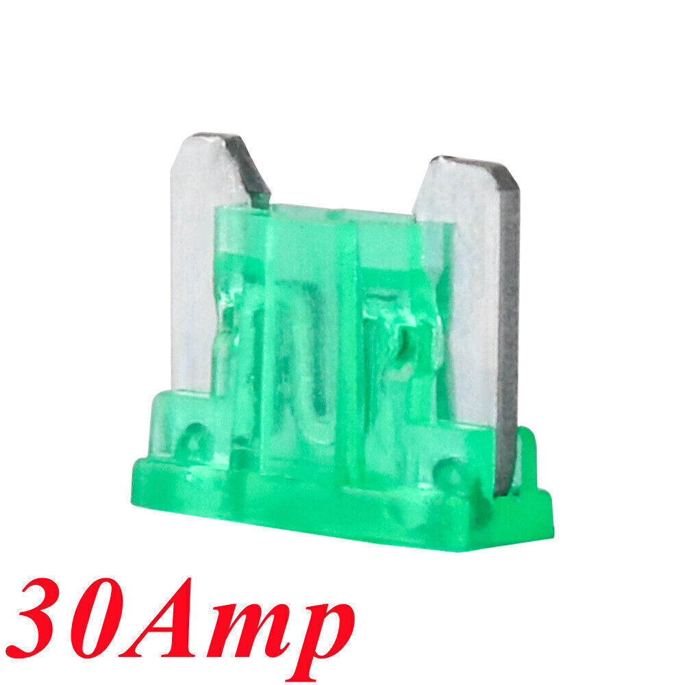 30PCS Micro Blade Fuse Assorted Kit Mixed Low Profile Mini Car Van Auto 5A-30A
