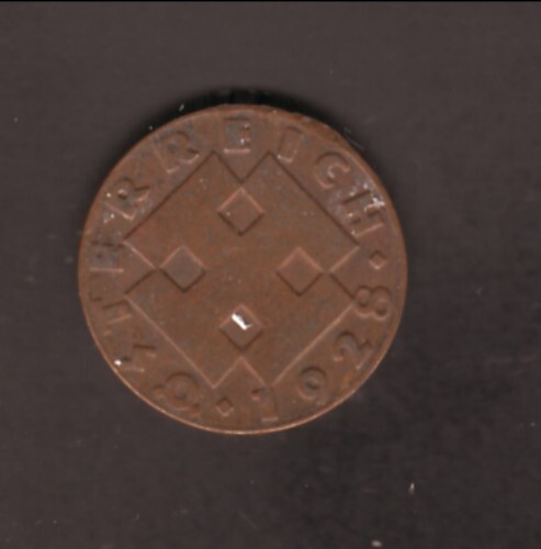 1928 Austria2 Groschen Coin