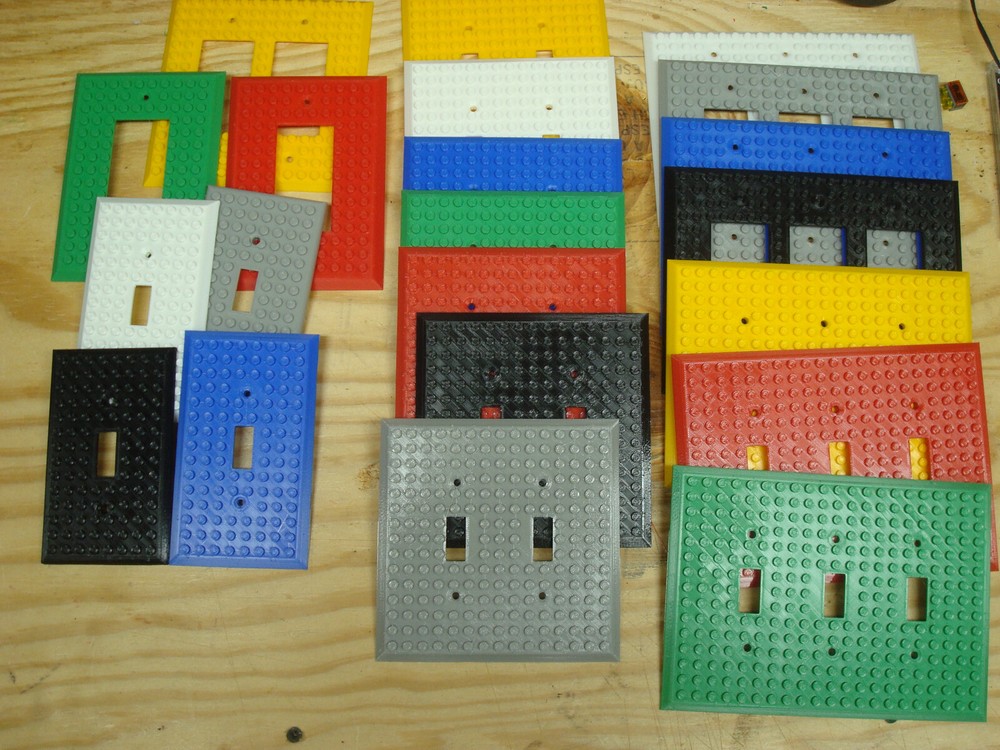 Light Switch Cover,Works COMPATIBLE with LEGO bricks, Wall Plate,toggle & rocker