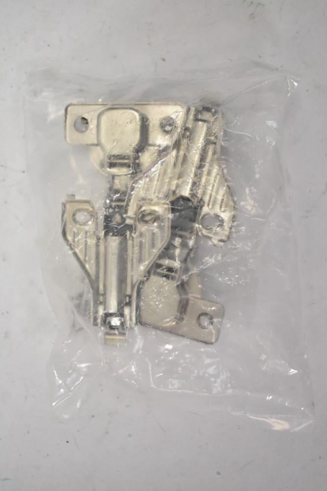 2 Pack 95° Half Overlay Module Hinges Pair Satin Nickel Finish Soft Close